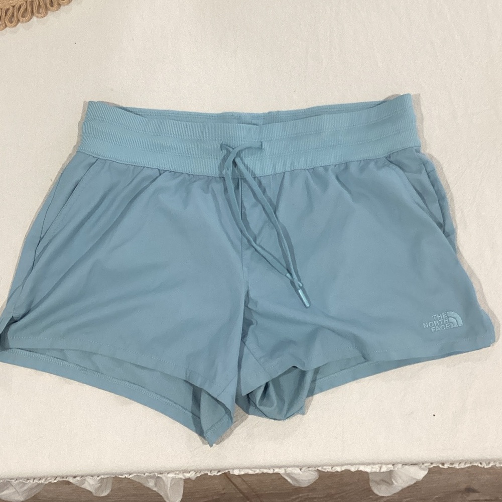 The North Face Women's Sky Blue Athletic Shorts